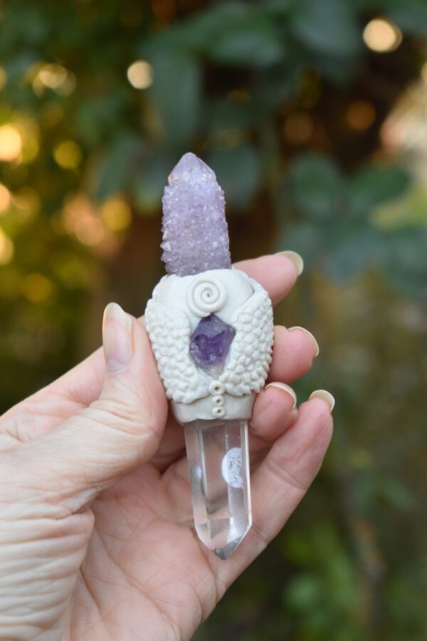 Winged Spirit Quartz Wand - Image 2