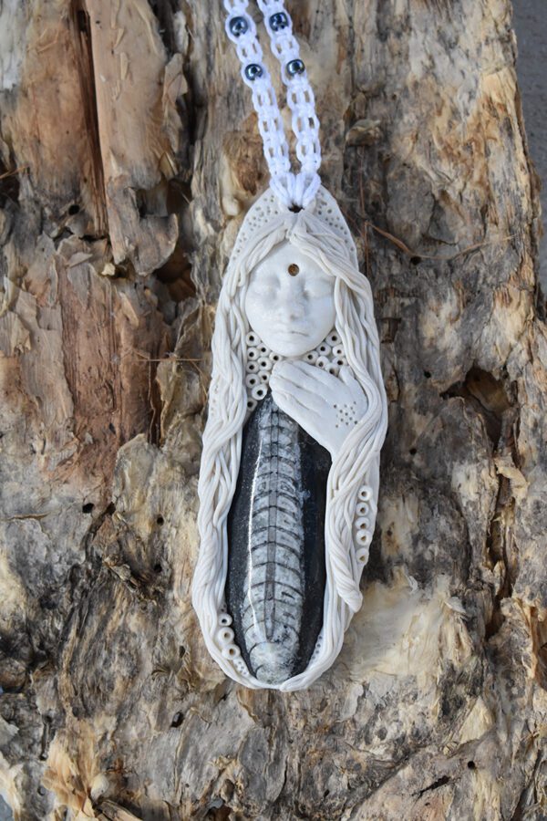 Orthoceras Goddess Pendant - Image 2