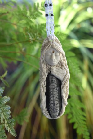Orthoceras Goddess Pendant