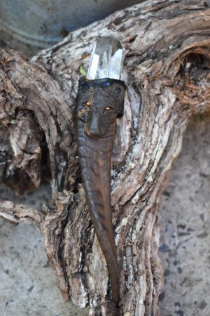 Wolf Spirit Goat Horn Wand