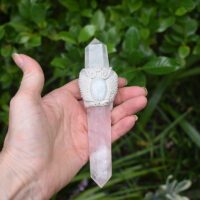 Winged Rose Quartz Wand - Image 2
