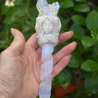 Angel Aura Selenite Angel Wand - Image 2