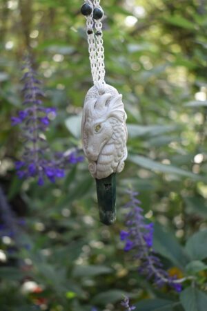 White Dragon Pendant