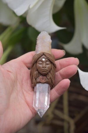 Spirit Quartz Goddess Wand