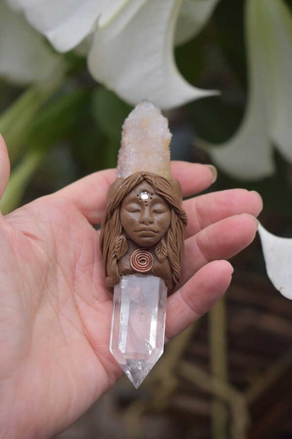 Spirit Quartz Goddess Wand