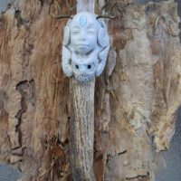 White Owl Goddess Wand
