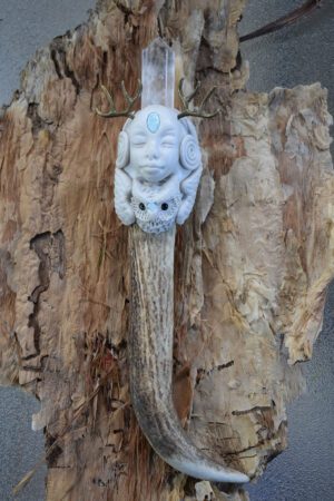 White Owl Goddess Wand