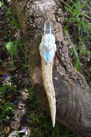 White Deer Goddess Wand