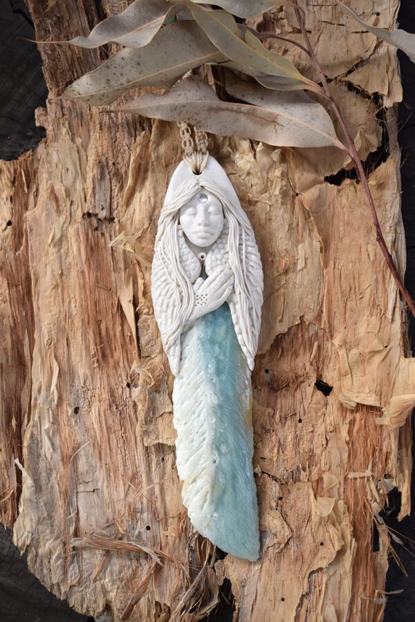 Angel with Amazonite Feather