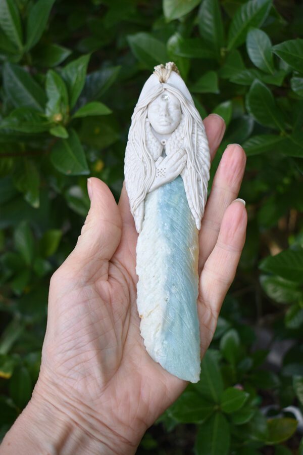 Angel with Amazonite Feather - Image 3