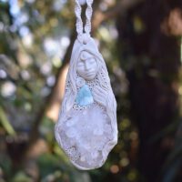 A Larimar and Quartz Healing Goddess - Image 2