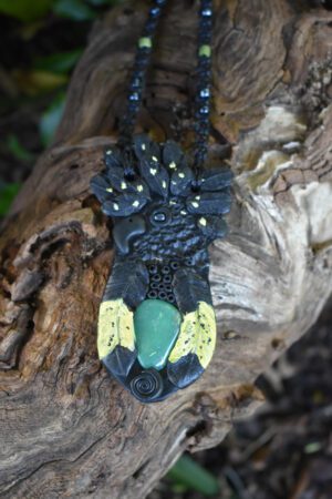 Black Cockatoo Yellow  Feather