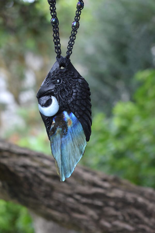 Moon Raven Pendant - Image 2