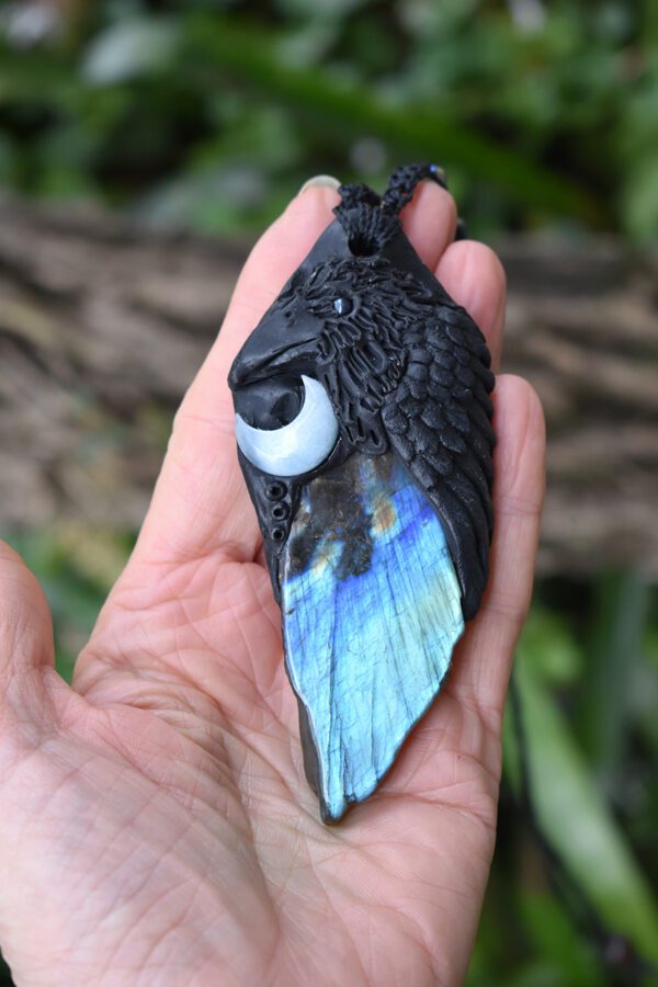 Moon Raven Pendant - Image 3