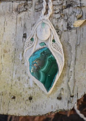 Malachite Chrysocolla Goddess