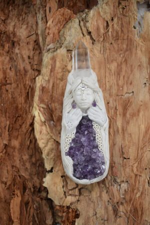 Amethyst Healing Goddess Wand