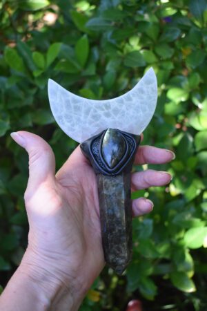 Labradorite Moon Wand