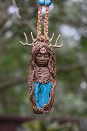 Deer Goddess with Crysocolla